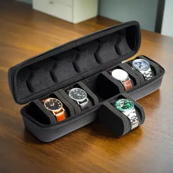 Portable Travel Watch Organizer Case